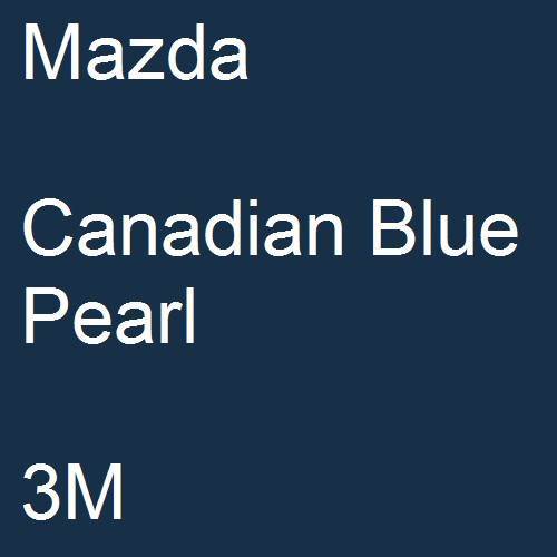 Mazda, Canadian Blue Pearl, 3M.